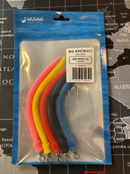 8/0 Hooks - Standard - 5 pcs/pack