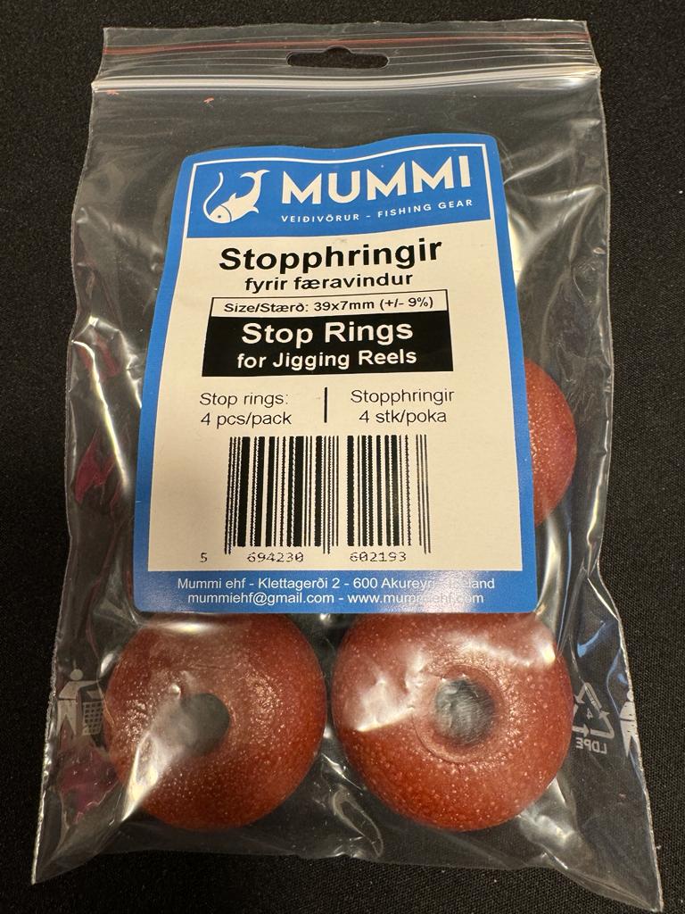 Stop rings for jigging reels.