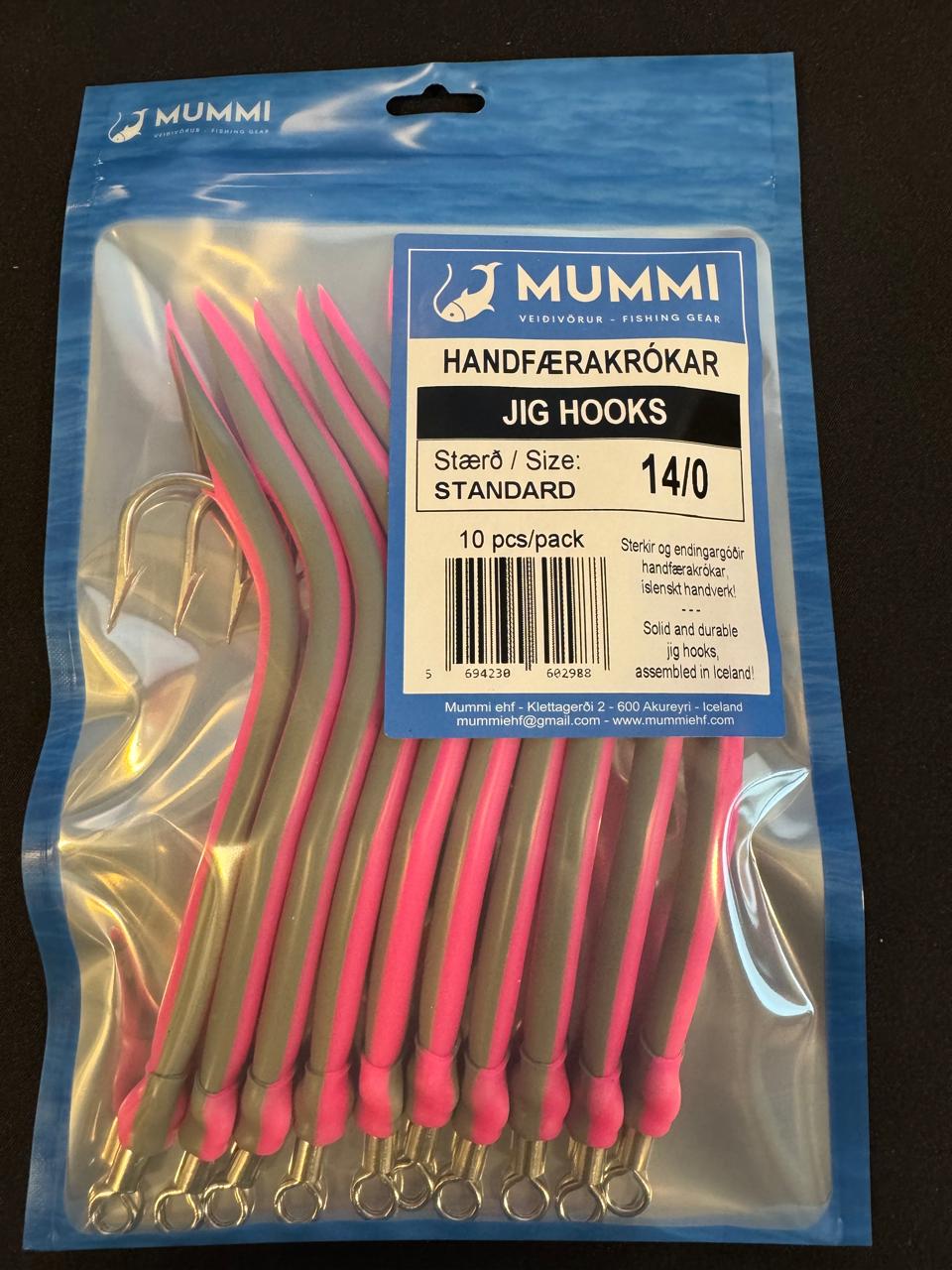 14/0 Krókar, Standard, 10 stk í pakkningu