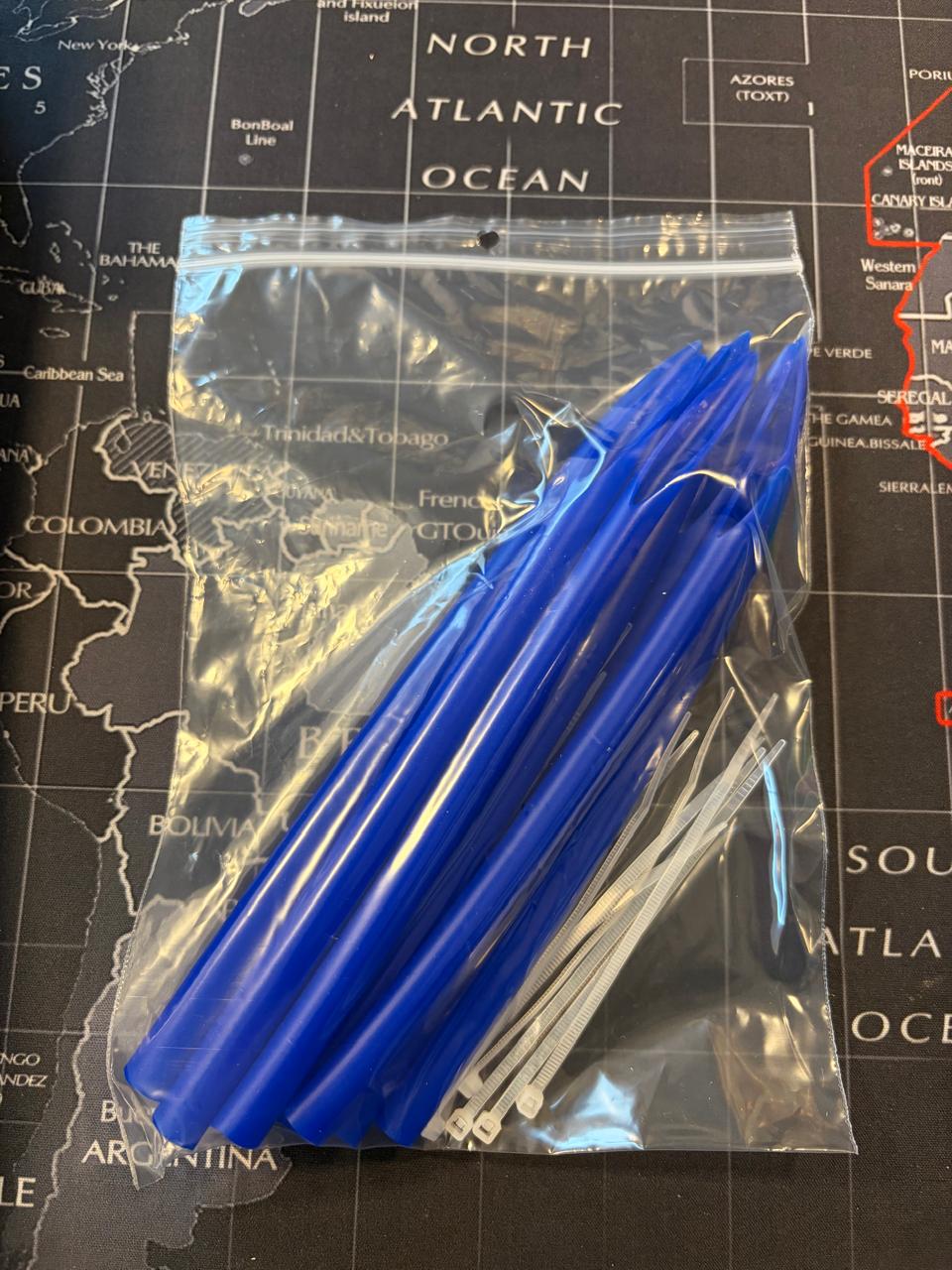 Gúmmí fyrir handfærakróka 12/0 og 13/0 – með dragspennum - 10 stk/pakkningu