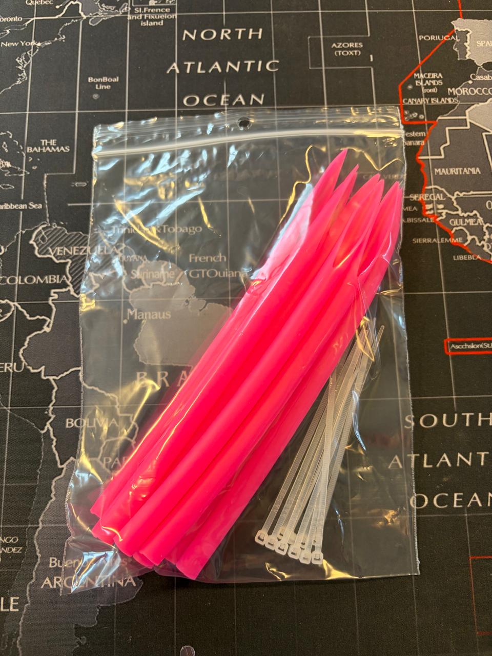 Gúmmí fyrir handfærakróka 12/0 og 13/0 – með dragspennum - 10 stk/pakkningu