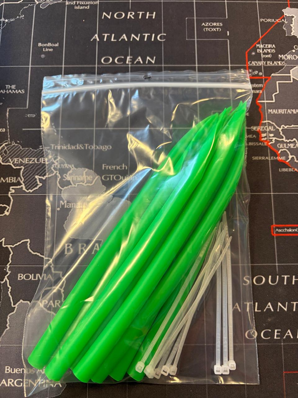 Gúmmí fyrir handfærakróka 12/0 og 13/0 – með dragspennum - 10 stk/pakkningu