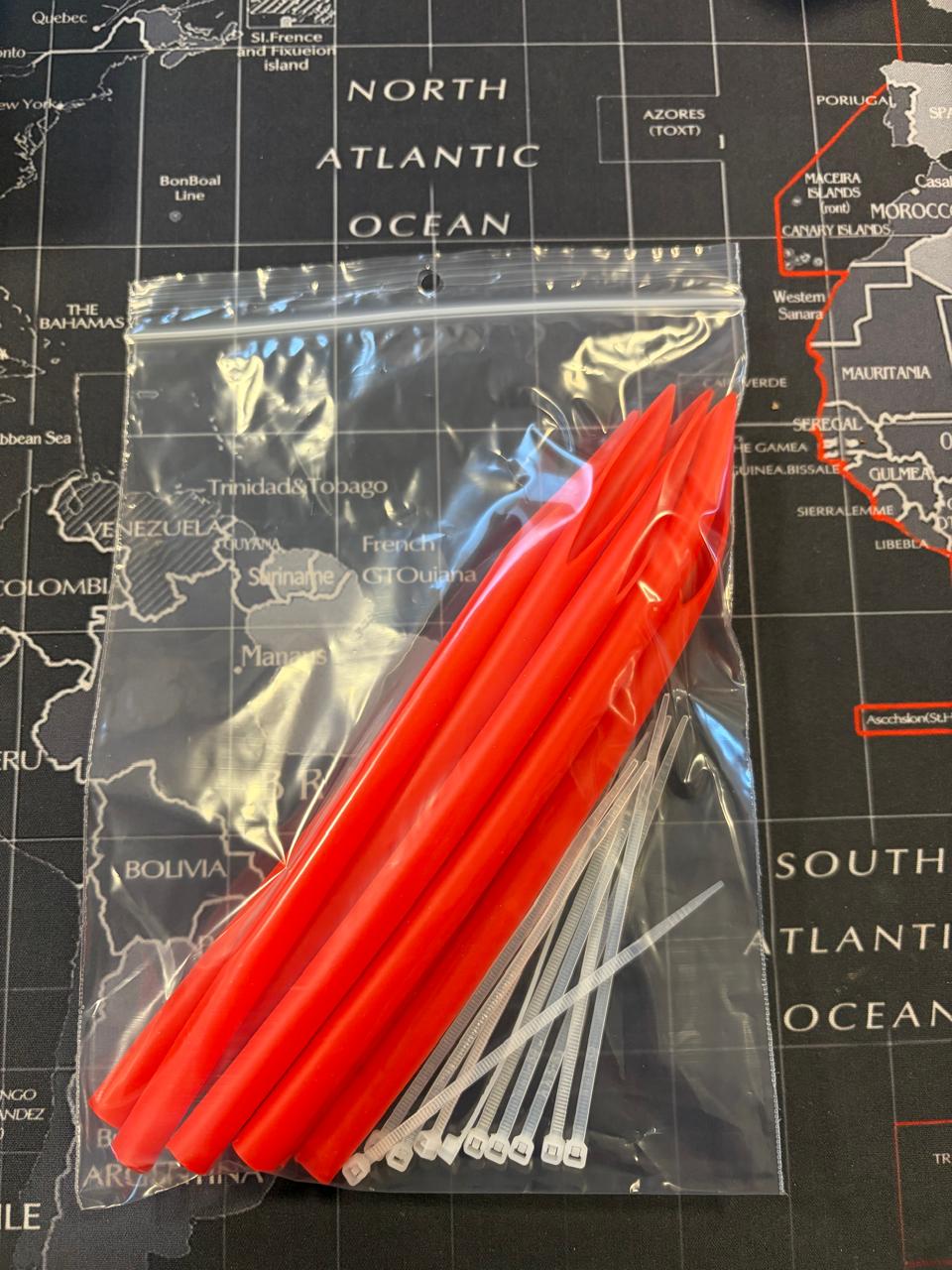 Gúmmí fyrir handfærakróka 12/0 og 13/0 – með dragspennum - 10 stk/pakkningu